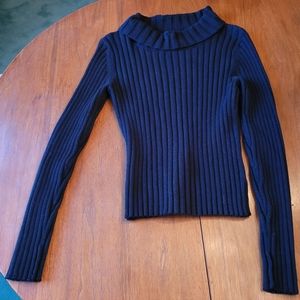 Anne Klein Blue Turtle Neck Sweater Size M